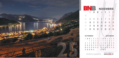 Calendar de birou, peisaje 2025